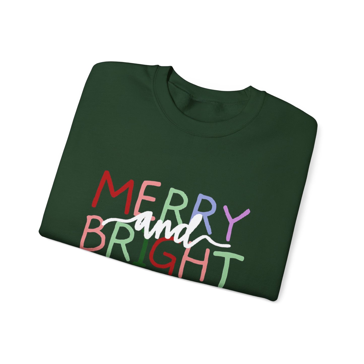Merry and Bright Holiday Sweatshirt | Christmas Crewneck
