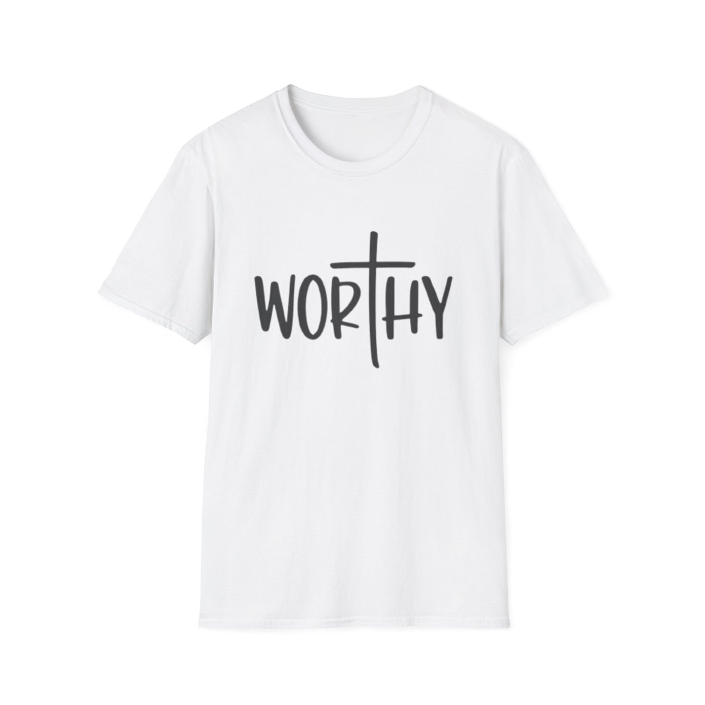 Spiritual WORTHY  t shirt for men and women and young people to remind every one they are loved