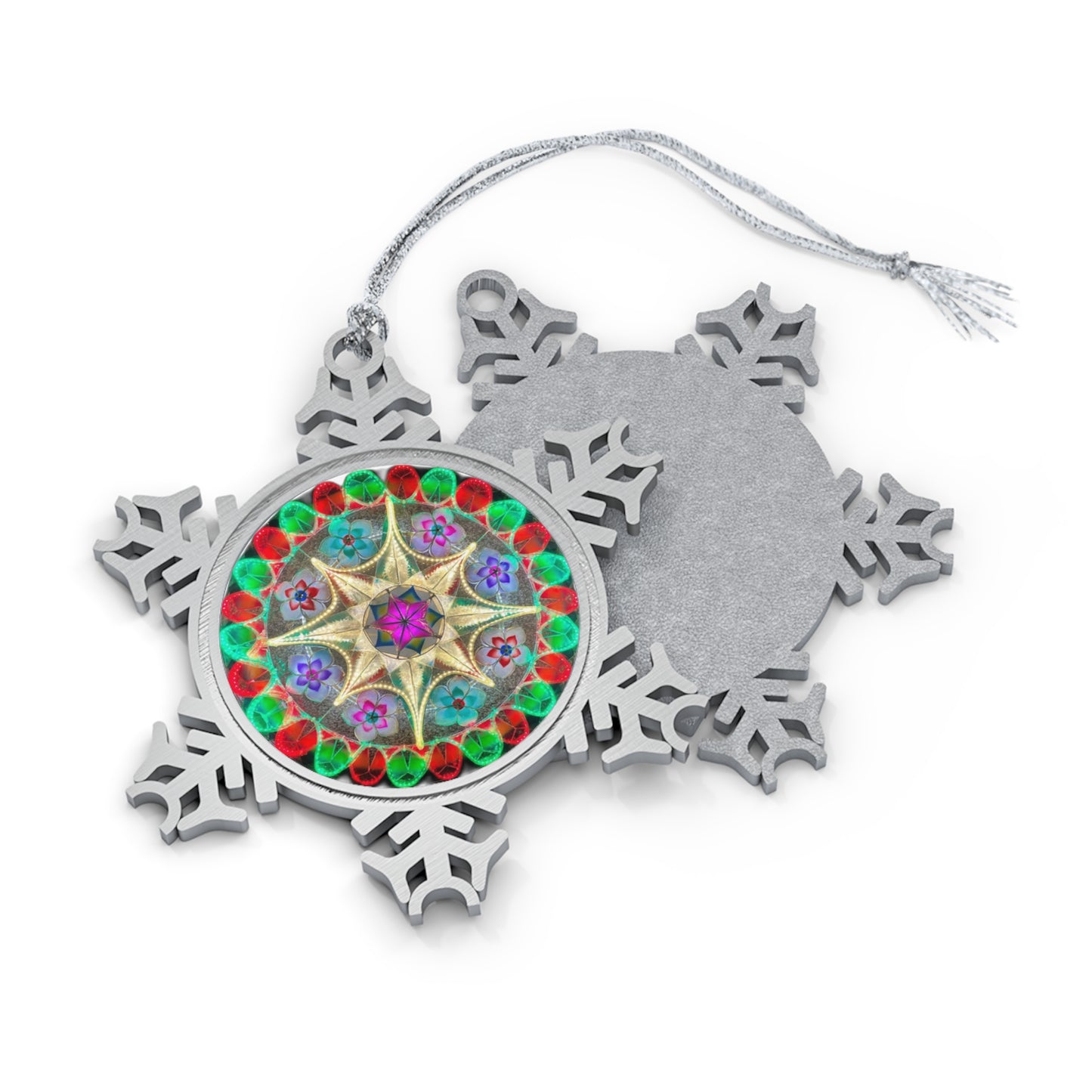 Filipino Parol Pewter Snowflake Ornament