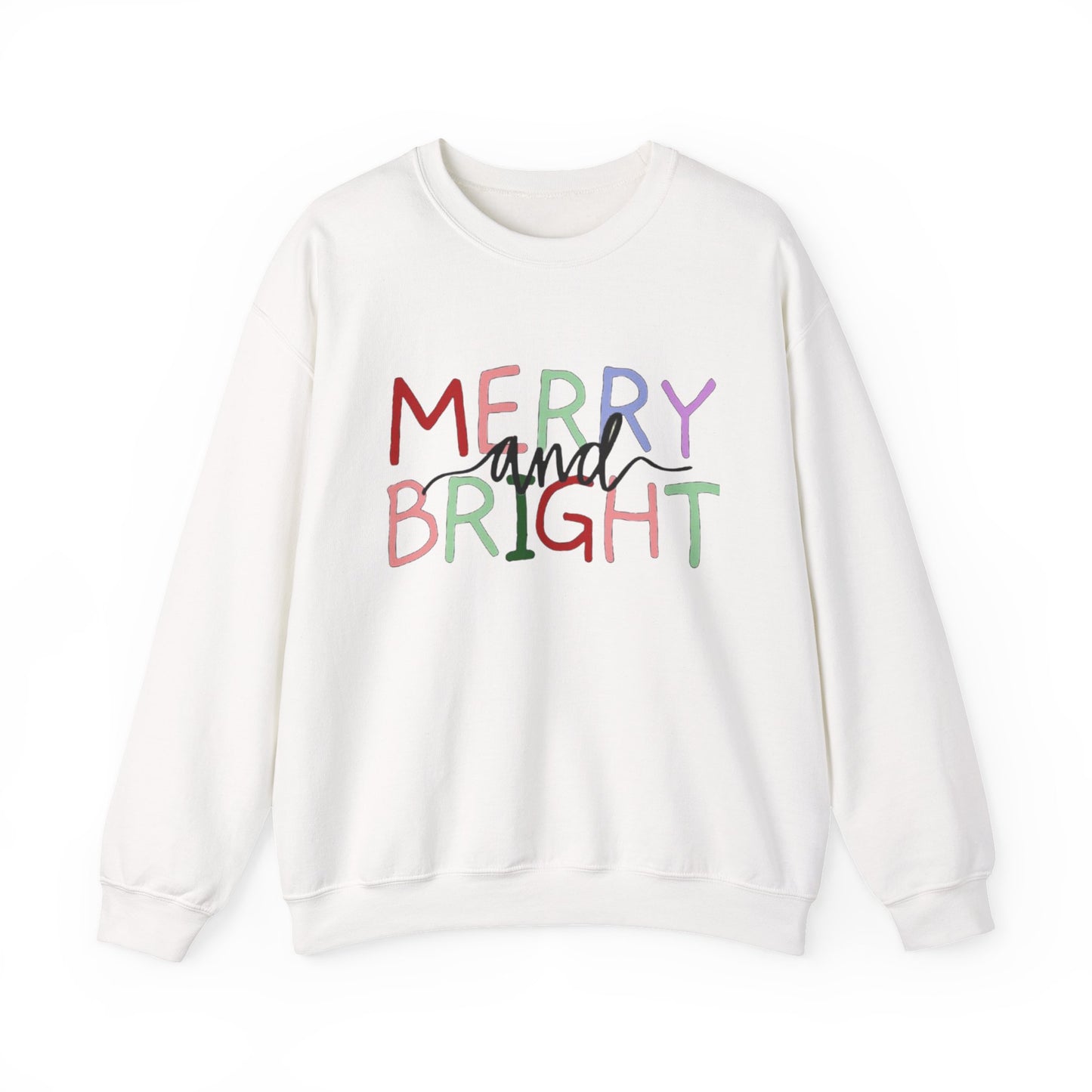 Merry and Bright Holiday Sweatshirt | Christmas Crewneck