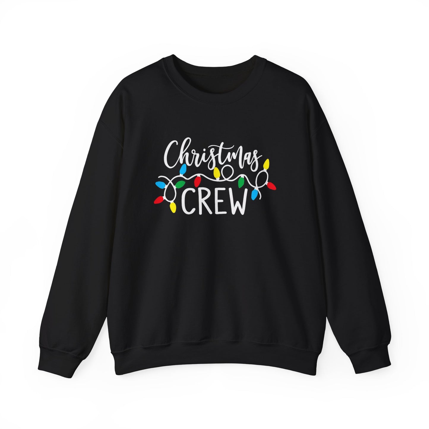Christmas Crew sweatshirt Matching Family Christmas Shirts Holiday Lights Graphic Tee Cute Xmas Shirt for Women Festive Holiday Party top