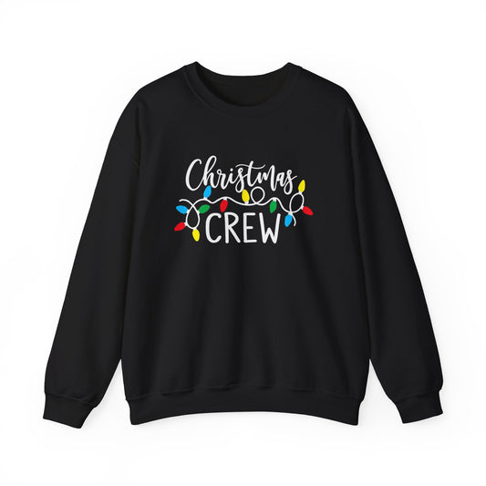 Christmas Crew sweatshirt Matching Family Christmas Shirts Holiday Lights Graphic Tee Cute Xmas Shirt for Women Festive Holiday Party top