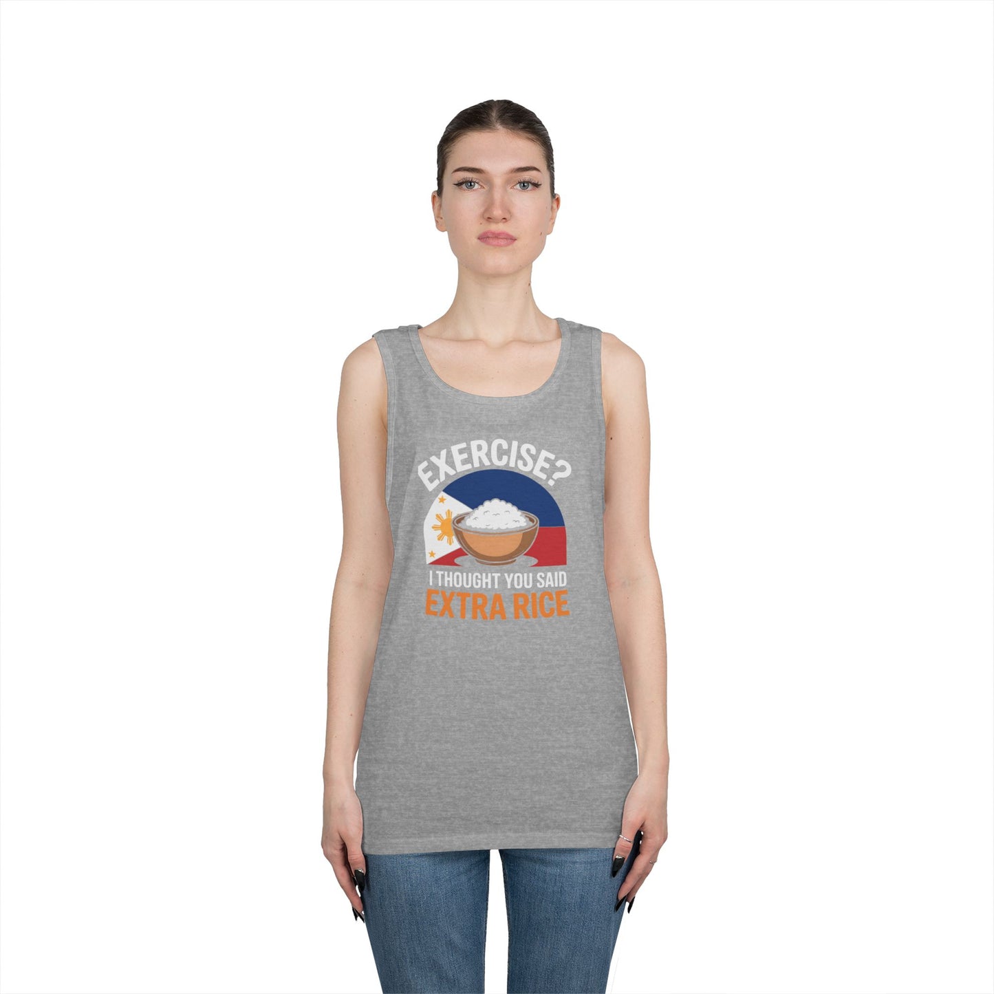 Rice Lover Tee, Filipino Spirit Shirt, Funny tank top, Unisex Rice T-Shirt, Humorous Foodie Top