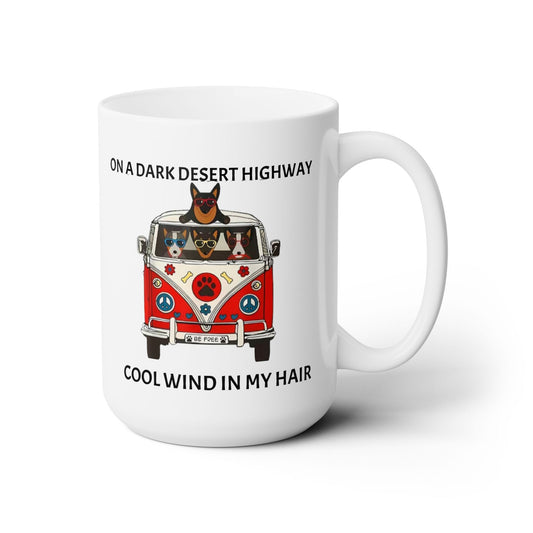 Dogs in van Ceramic Mug 15oz