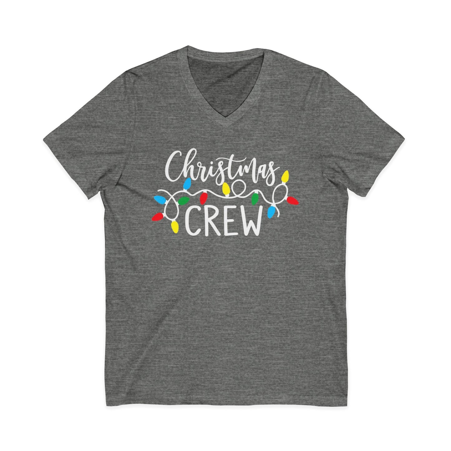 Christmas Crew Shirt  Matching Christmas Family T-Shirts  Holiday Lights Graphic Tee  Cute Xmas Shirt Women  Festive Holiday Party Outfit