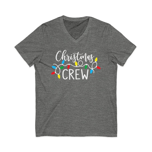 Christmas Crew Shirt  Matching Christmas Family T-Shirts  Holiday Lights Graphic Tee  Cute Xmas Shirt Women  Festive Holiday Party Outfit