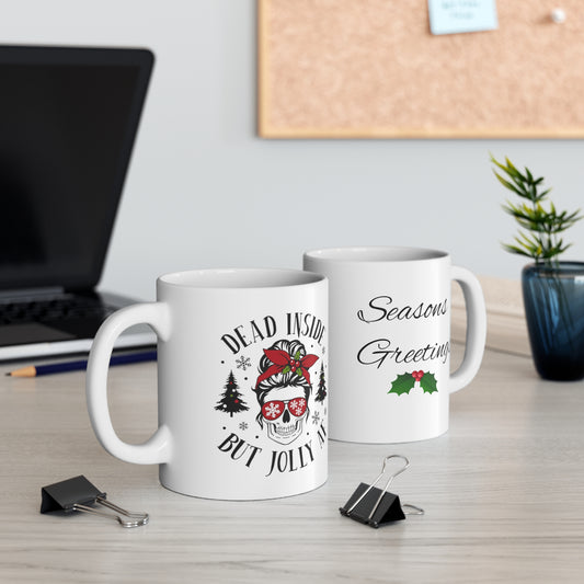 Jolly AF.  Ceramic Mug 11oz