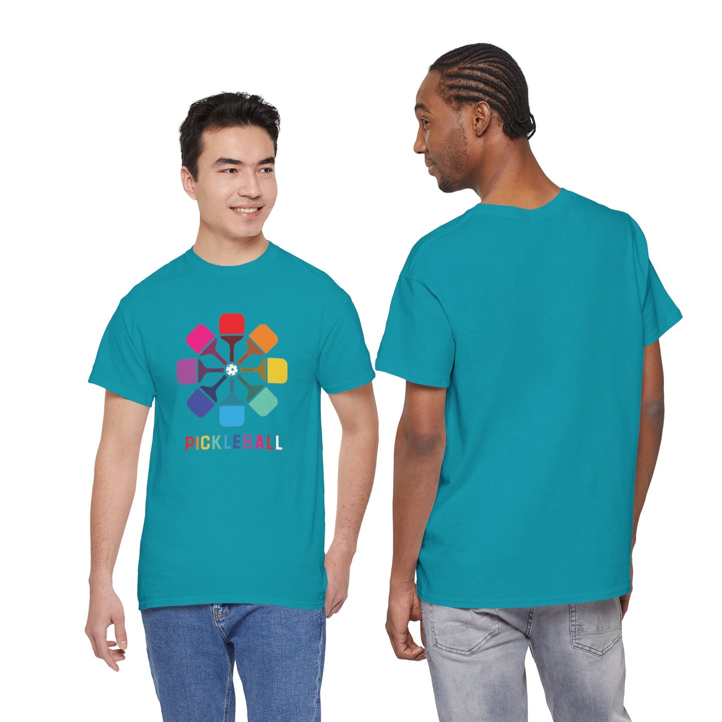 Pickleball paddle T shirt Heavy Cotton Tee