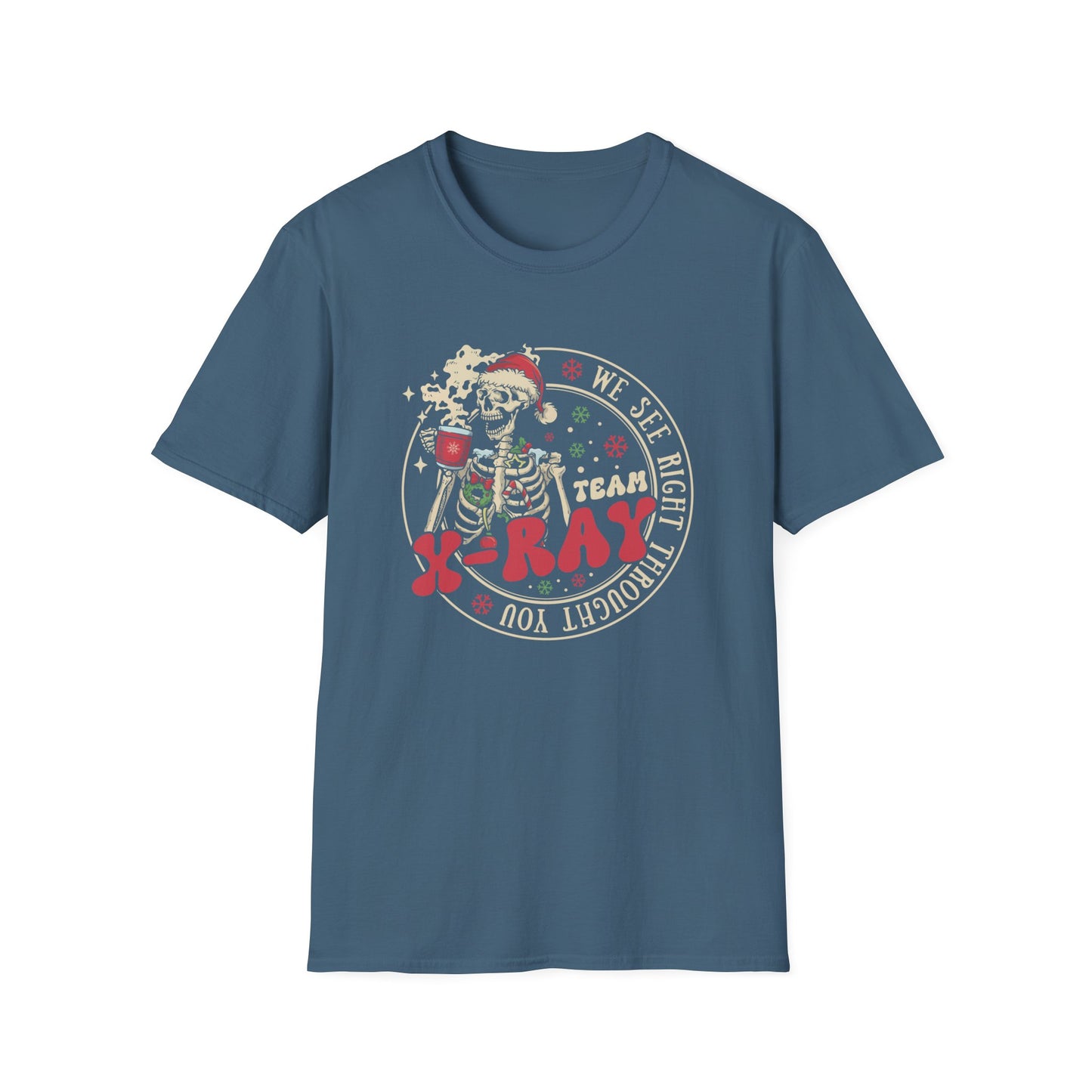 Radiology Team T-Shirt, Skeleton Halloween Shirt, Funny Medical Tee, X-Ray Tech Gift, We See Right Through You, Hospital Staff, Unisex