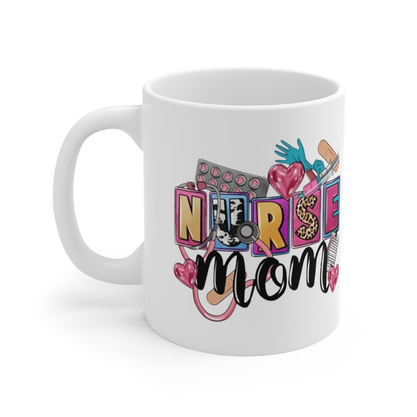 Nurse MOM Ceramic Mug 11oz contact seller for left handed mug