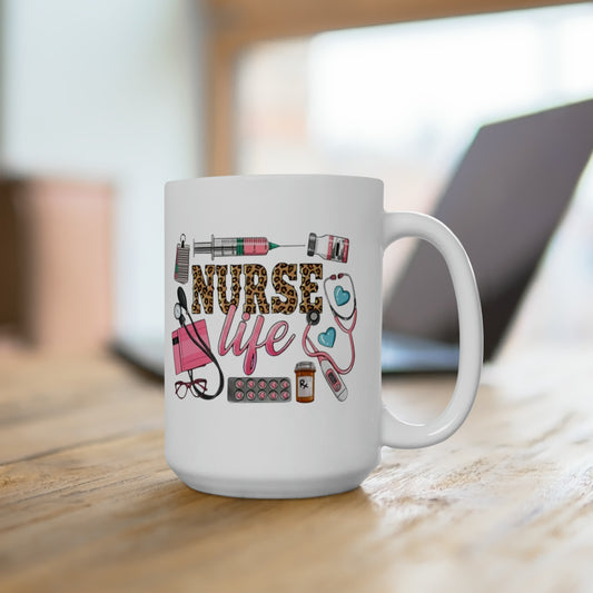 Nurse Ceramic Mug 15oz contact seller for left handed mug