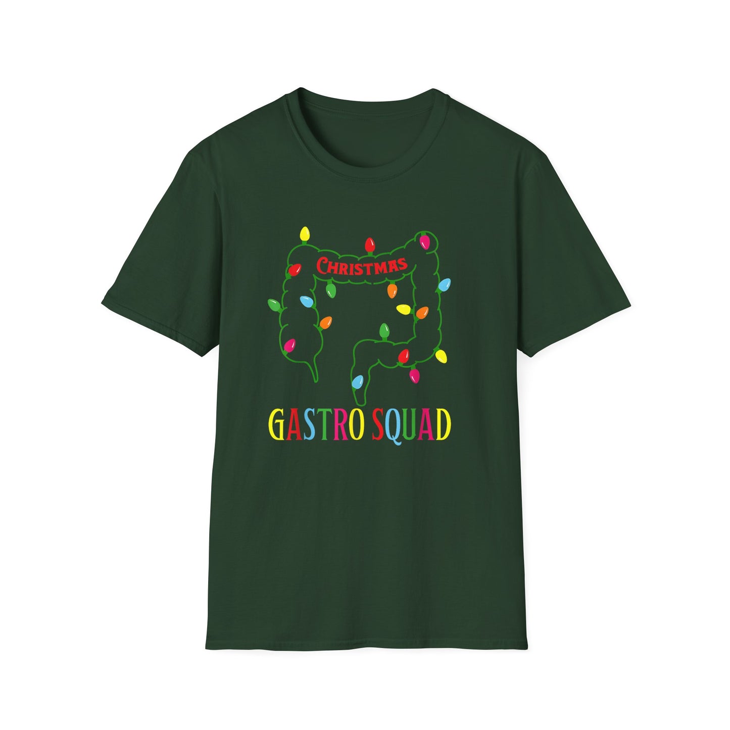 Gastroenterology Holiday T-Shirt GI Squad, Unisex Tee for Medical Professionals, Stomach Doctor Gift, Gastroenterologist Present, Digestive
