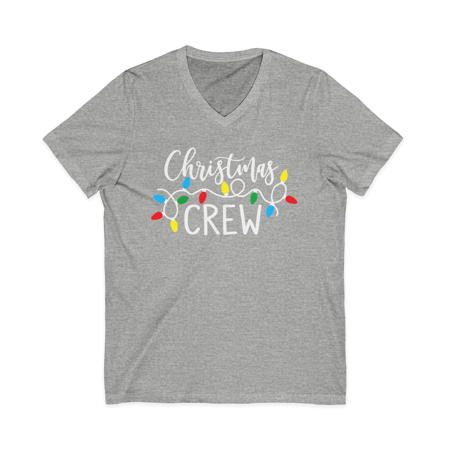 Christmas Crew Shirt  Matching Christmas Family T-Shirts  Holiday Lights Graphic Tee  Cute Xmas Shirt Women  Festive Holiday Party Outfit