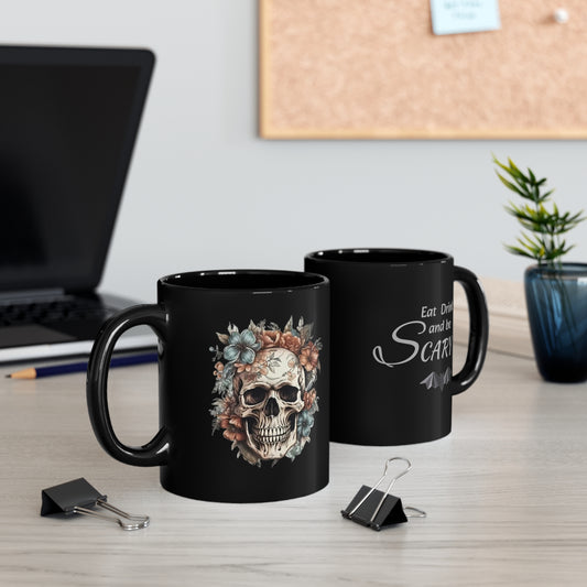 Skull mug 11oz Black Mug