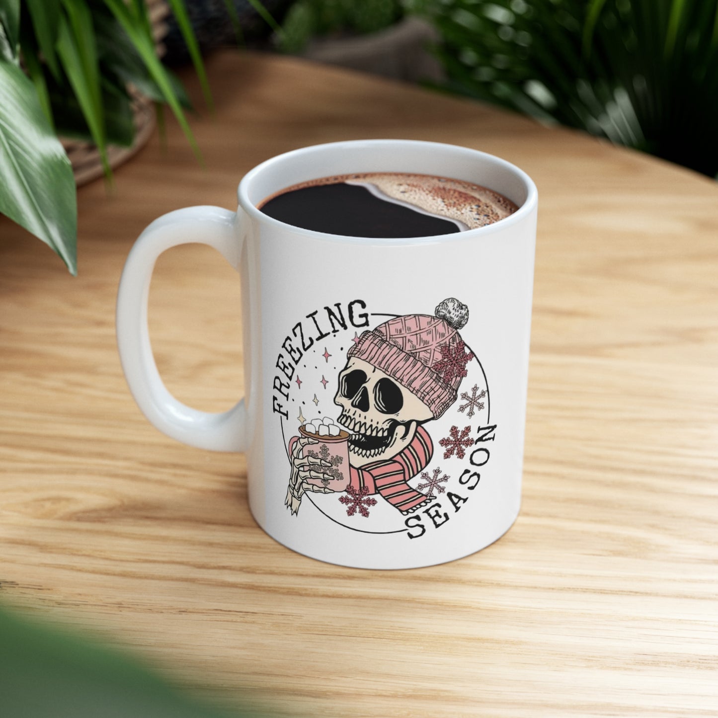 Christmas Chilli skull Ceramic Mug 11oz