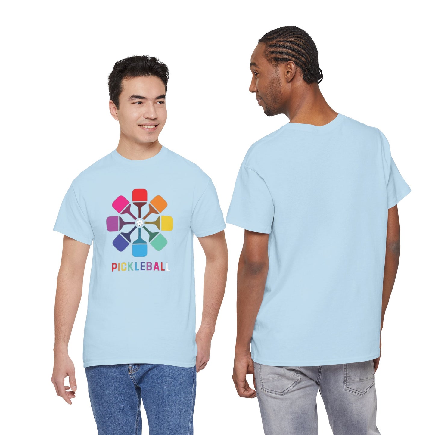 Pickleball paddle T shirt Heavy Cotton Tee