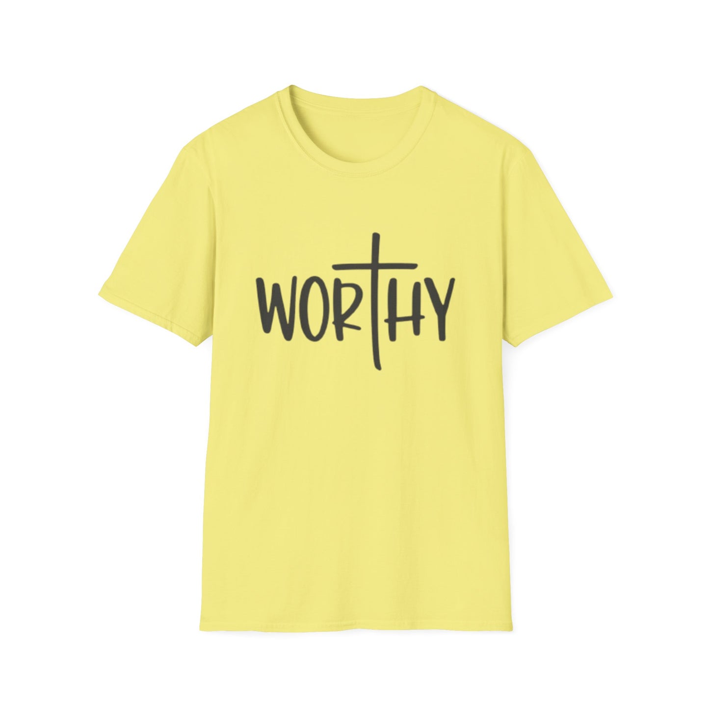 Spiritual WORTHY  t shirt for men and women and young people to remind every one they are loved