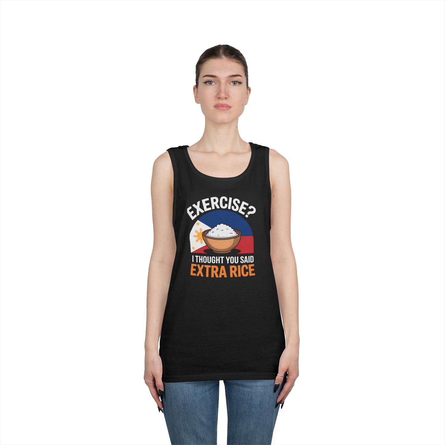 Rice Lover Tee, Filipino Spirit Shirt, Funny tank top, Unisex Rice T-Shirt, Humorous Foodie Top