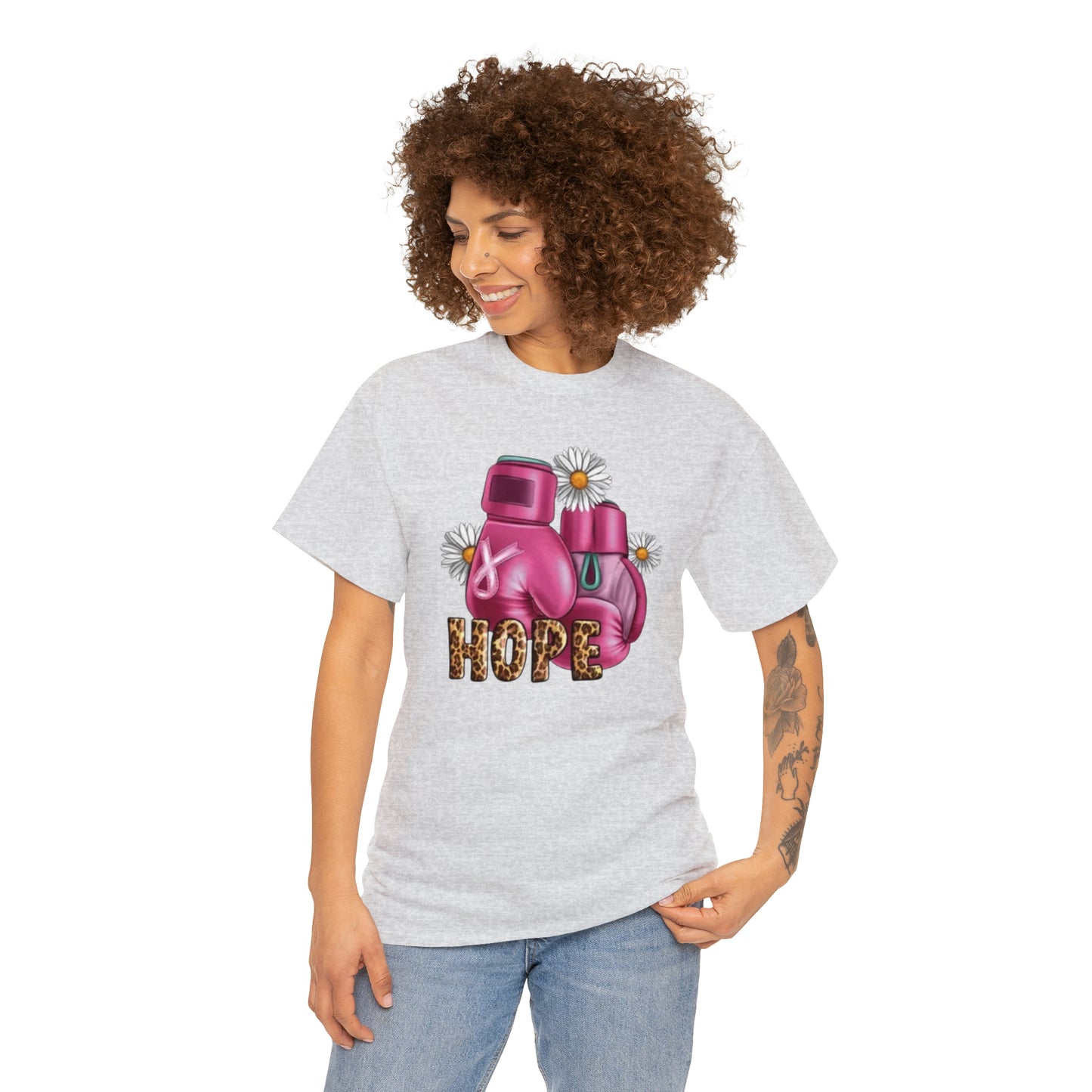 Cancer awaness Unisex Heavy Cotton Tee