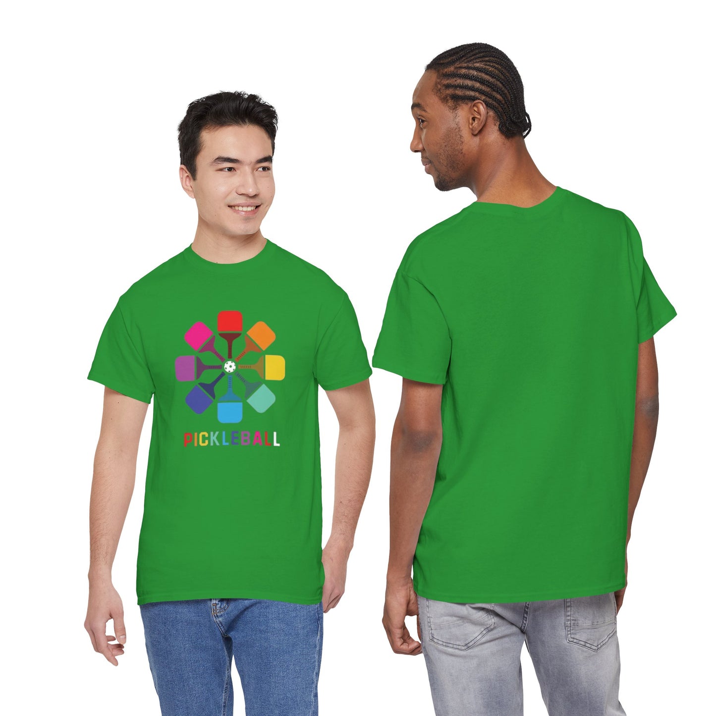 Pickleball paddle T shirt Heavy Cotton Tee