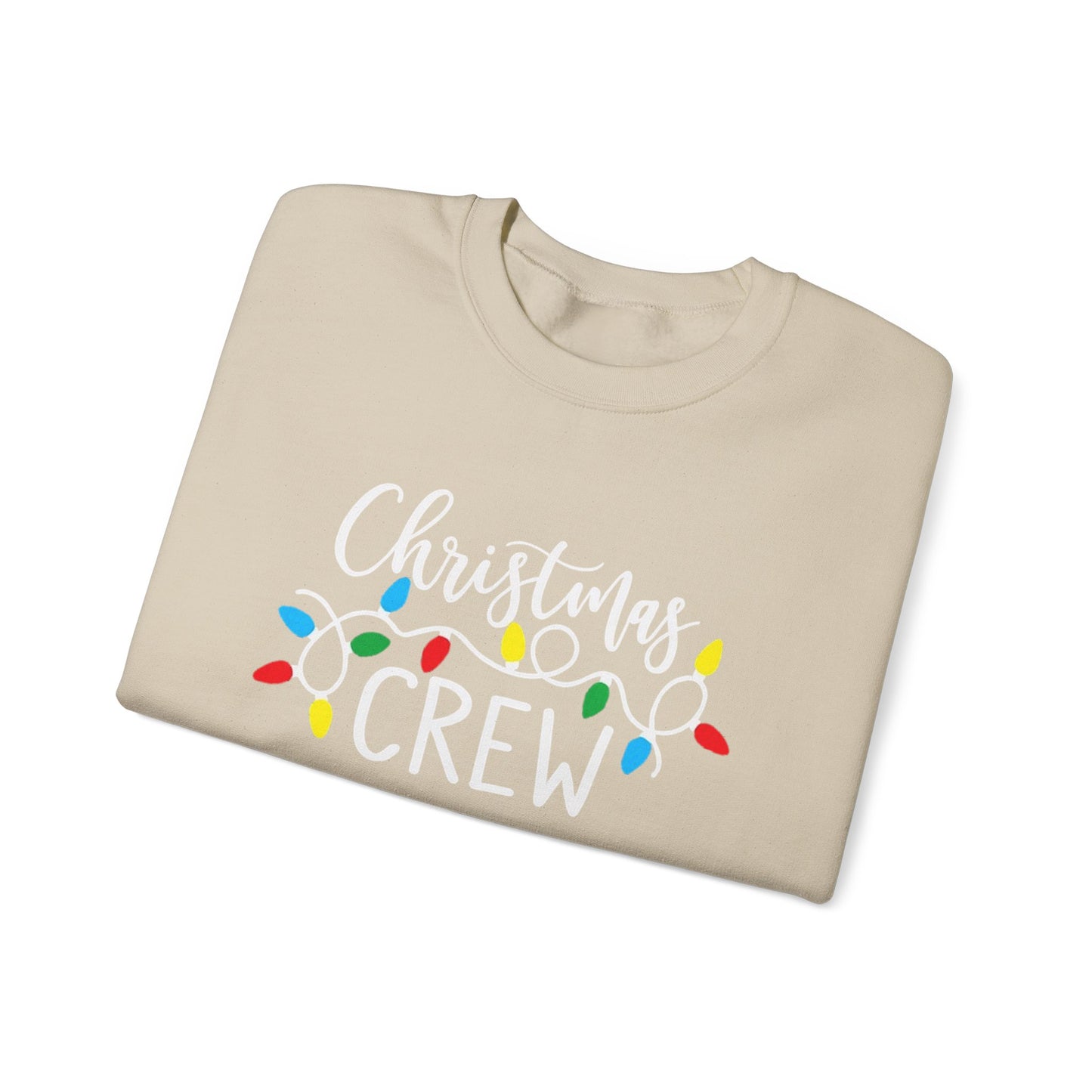 Christmas Crew sweatshirt Matching Family Christmas Shirts Holiday Lights Graphic Tee Cute Xmas Shirt for Women Festive Holiday Party top