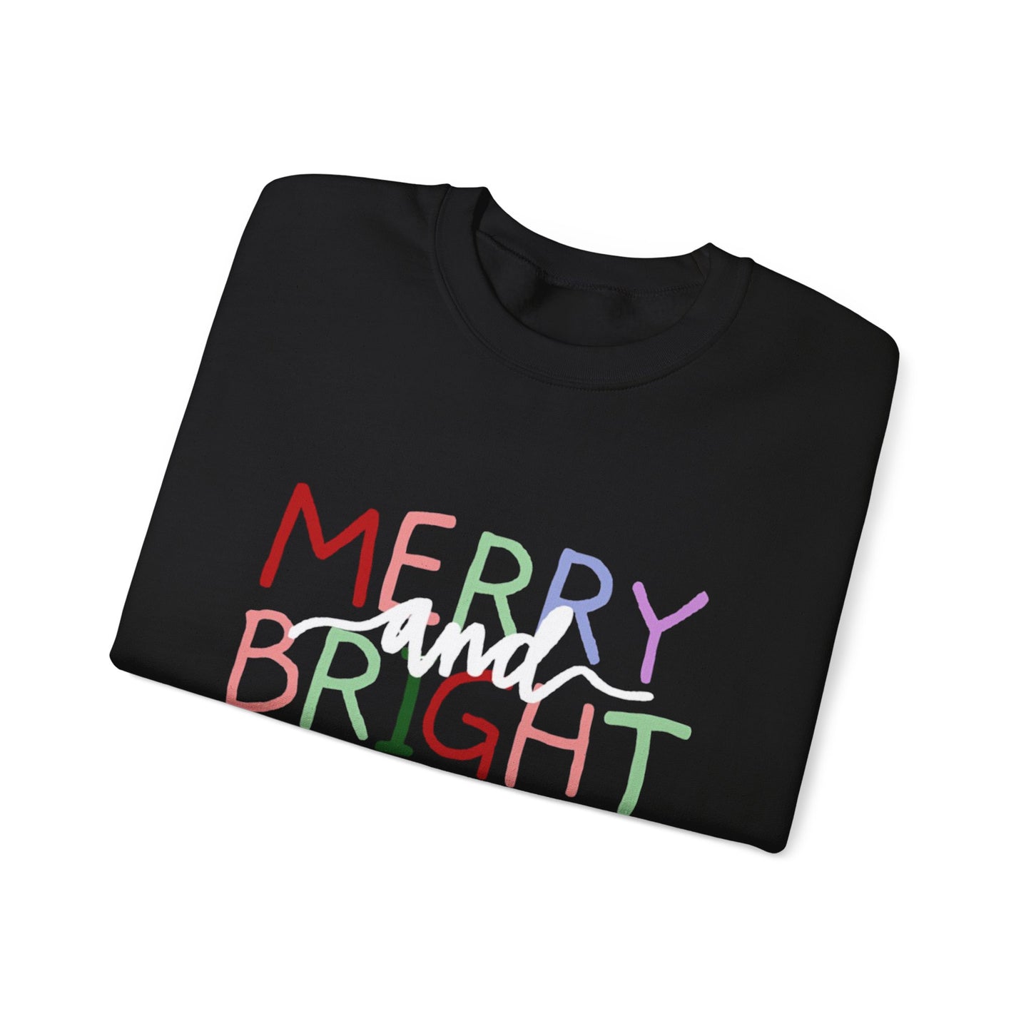 Merry and Bright Holiday Sweatshirt | Christmas Crewneck
