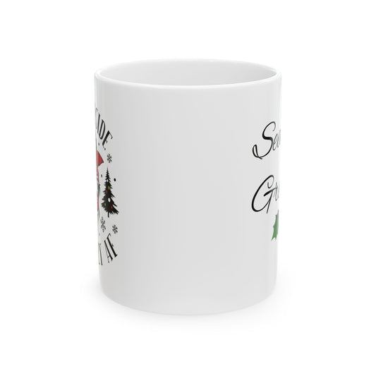 Jolly AF.  Ceramic Mug 11oz