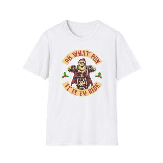 Motorcycle Santa Softstyle T-Shirt