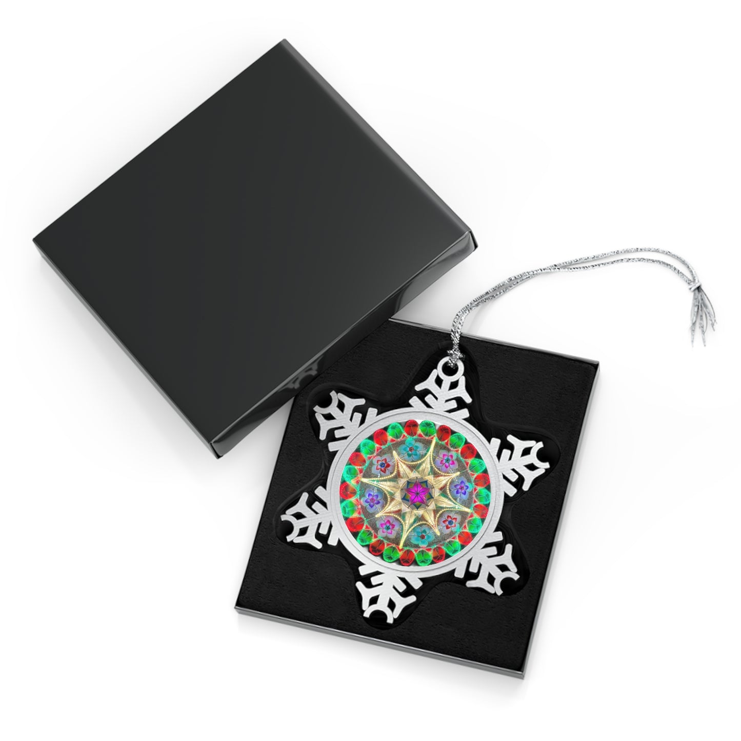 Filipino Parol Pewter Snowflake Ornament