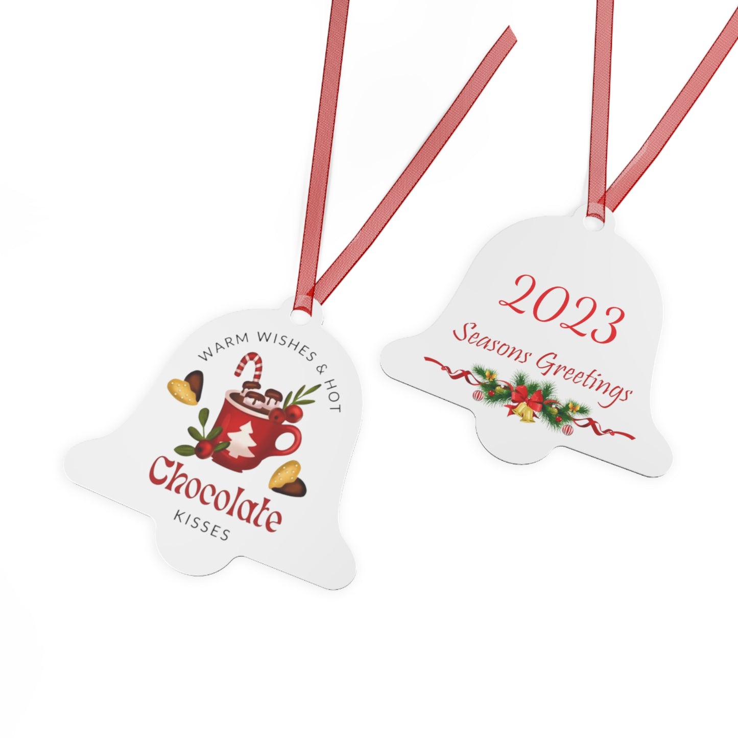 Christmas hot chocolate Metal Ornaments