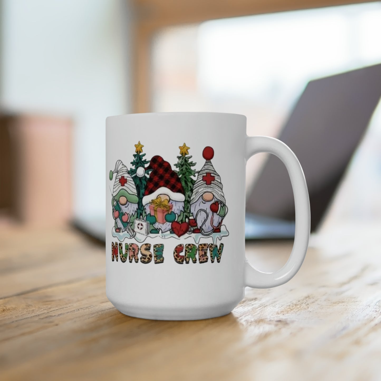 Holiday nurse Ceramic Mug 15oz contact seller for right handed mug