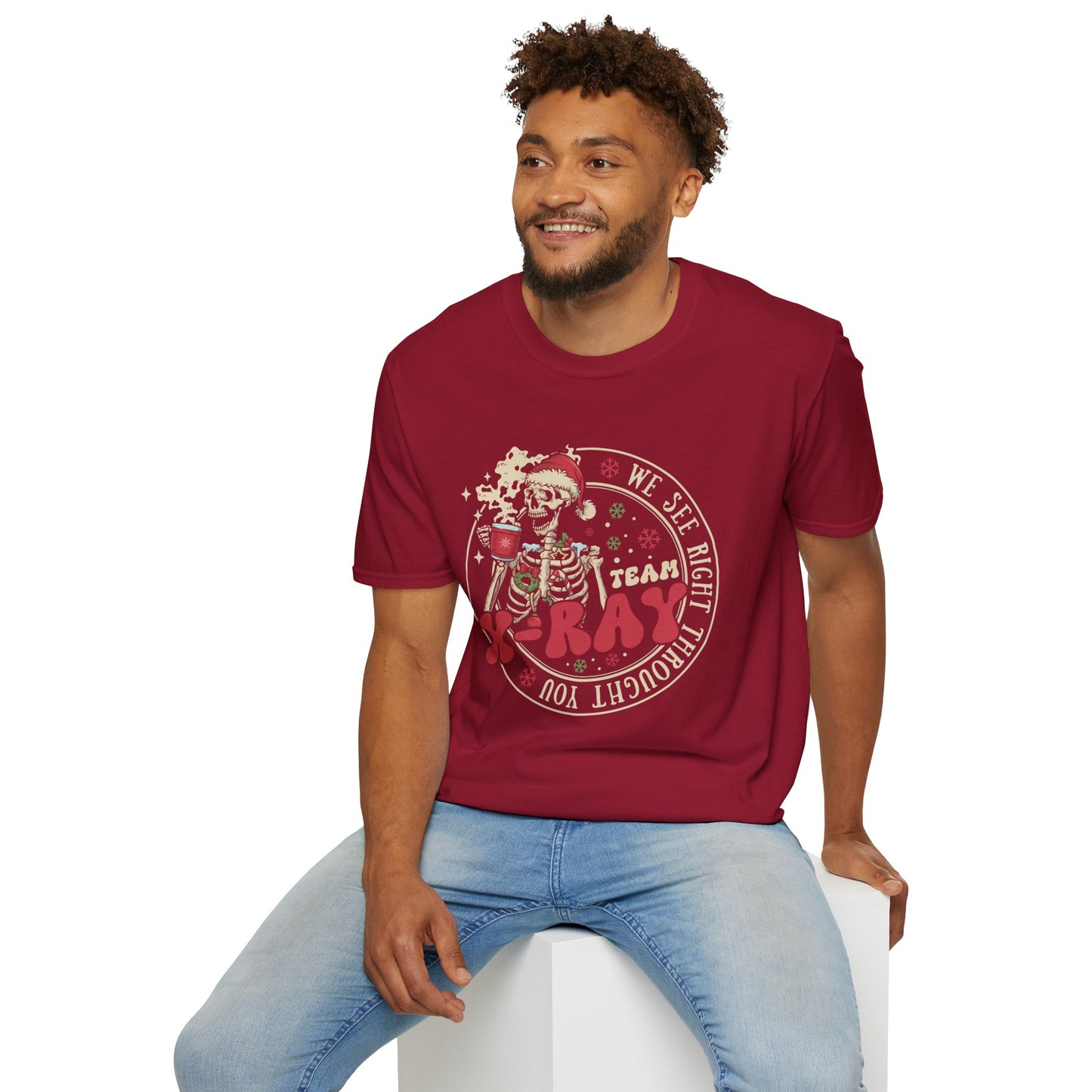 Radiology Team T-Shirt, Skeleton Halloween Shirt, Funny Medical Tee, X-Ray Tech Gift, We See Right Through You, Hospital Staff, Unisex