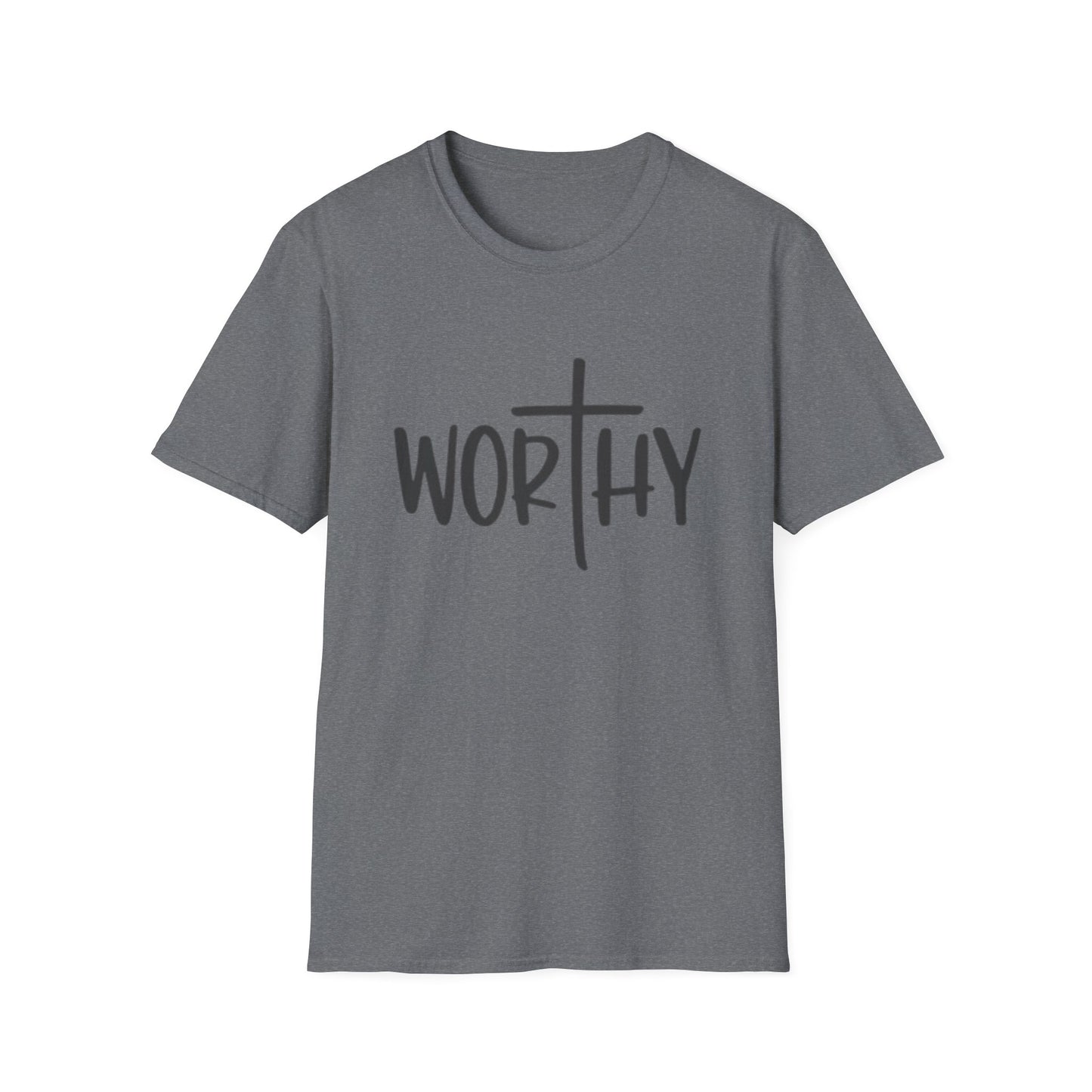 Spiritual WORTHY  t shirt for men and women and young people to remind every one they are loved