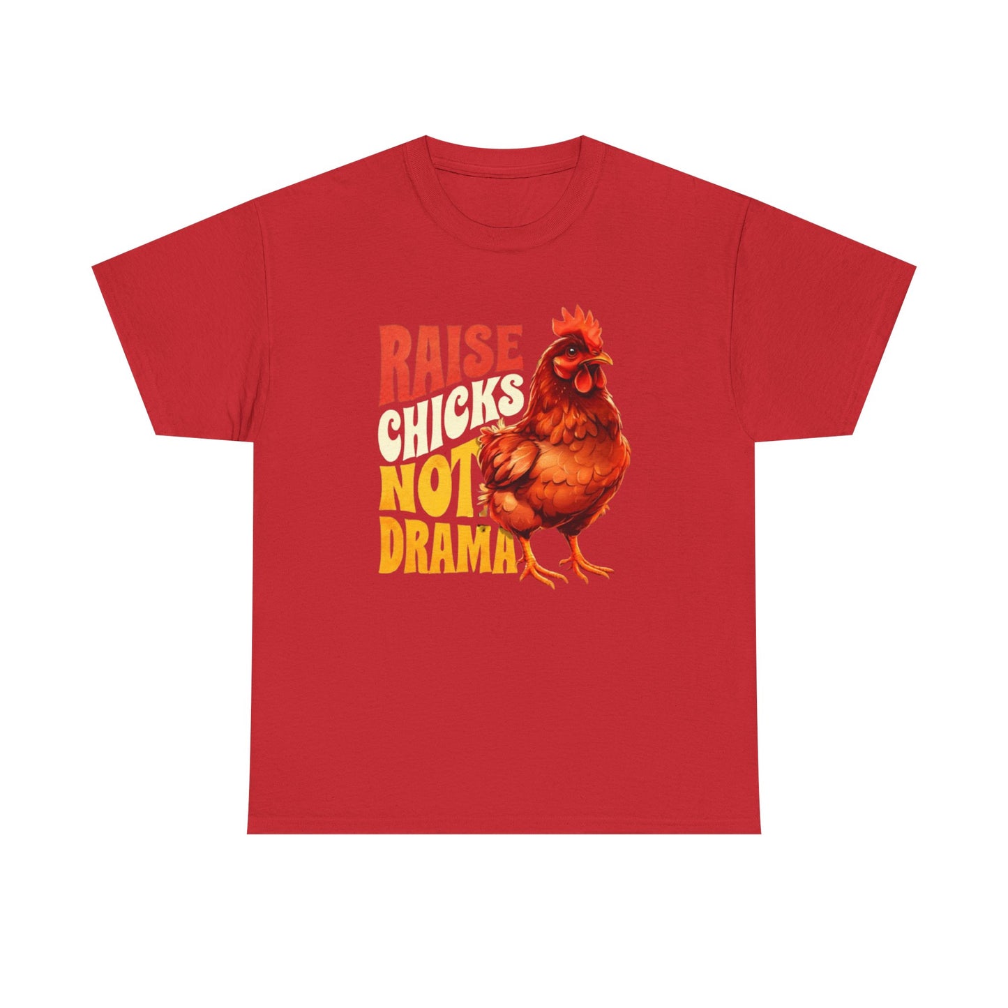 Chicken Lover Unisex Tee, Raise Chickens Not Drama T-Shirt, Farm Animal Graphic Shirt, Funny Hen Rooster Top, Country Life Apparel