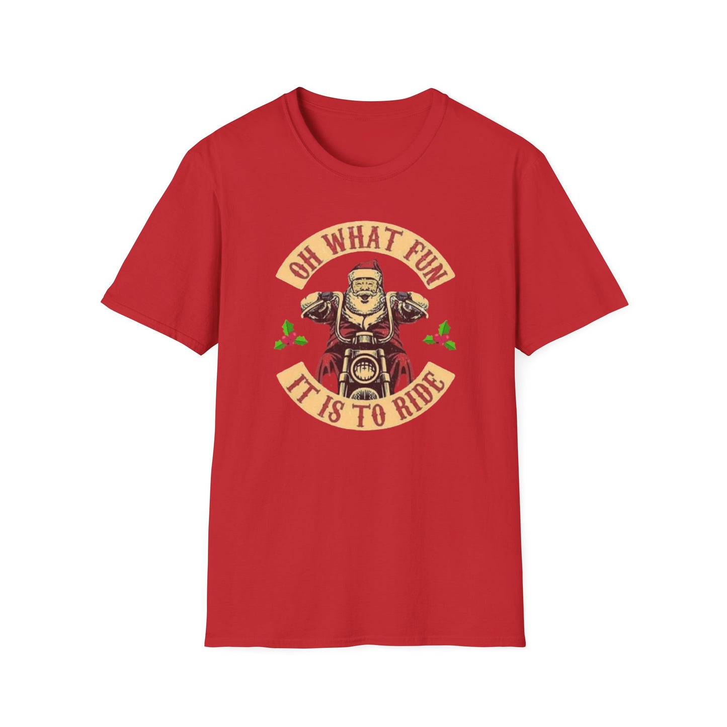 Motorcycle Santa Softstyle T-Shirt