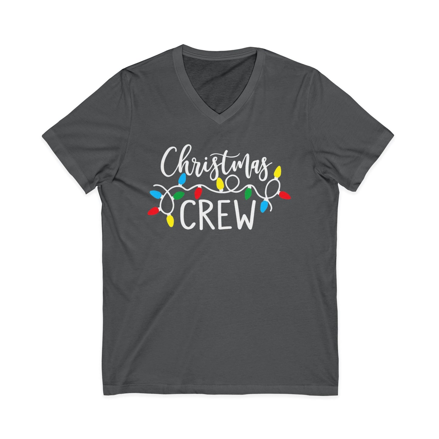 Christmas Crew Shirt  Matching Christmas Family T-Shirts  Holiday Lights Graphic Tee  Cute Xmas Shirt Women  Festive Holiday Party Outfit