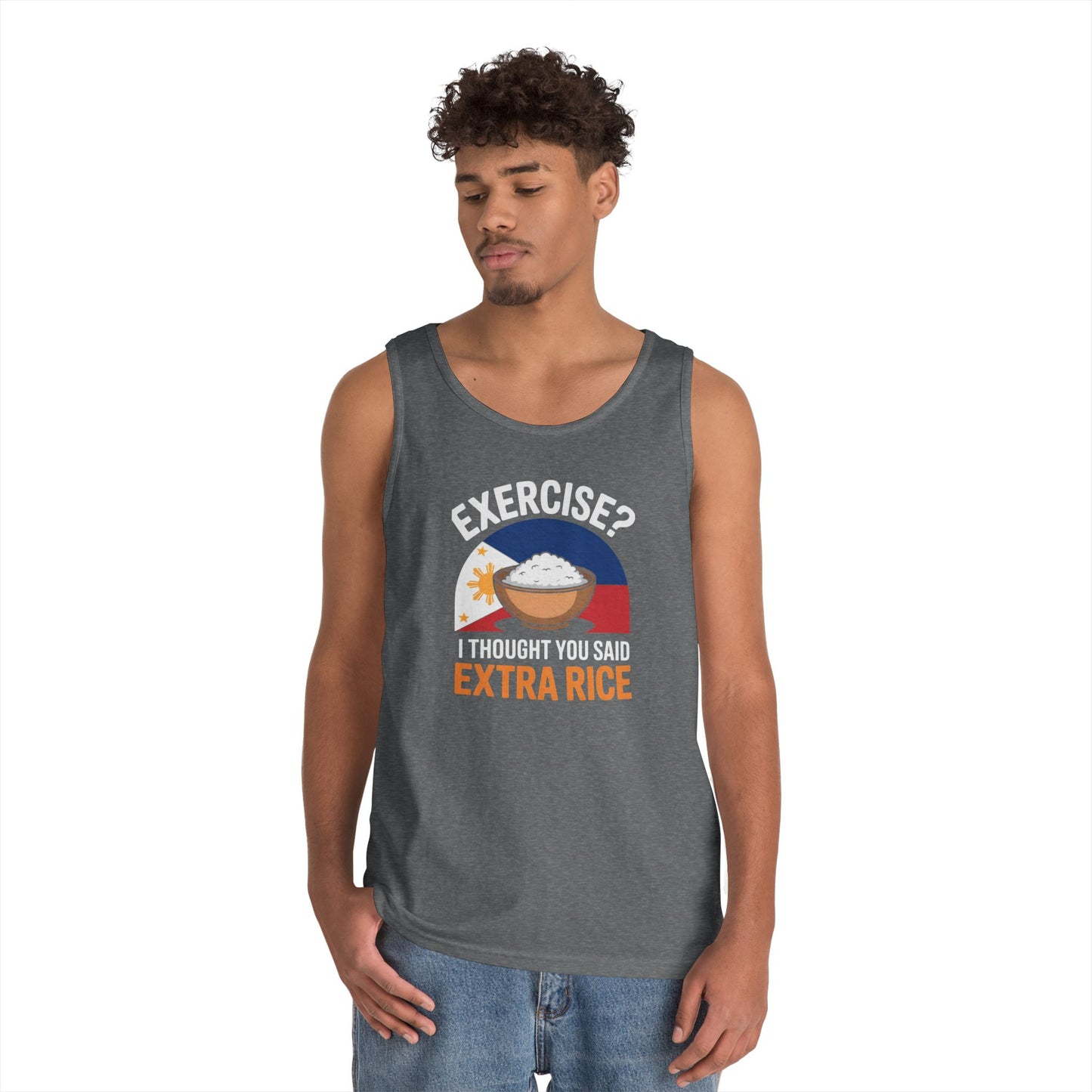 Rice Lover Tee, Filipino Spirit Shirt, Funny tank top, Unisex Rice T-Shirt, Humorous Foodie Top