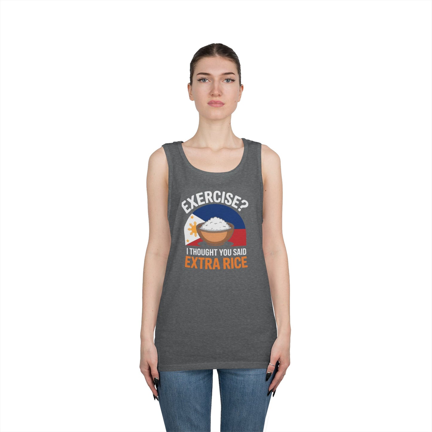 Rice Lover Tee, Filipino Spirit Shirt, Funny tank top, Unisex Rice T-Shirt, Humorous Foodie Top