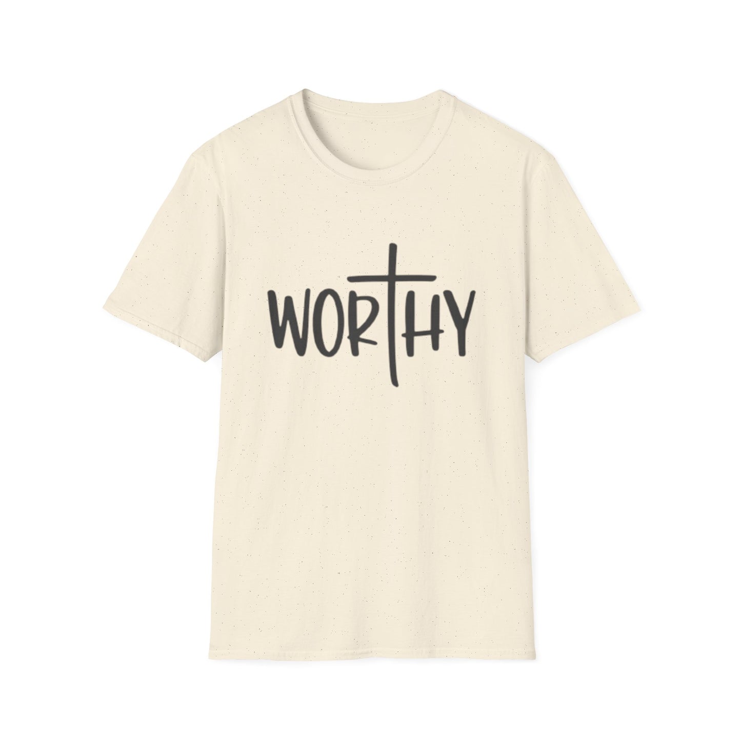 Spiritual WORTHY  t shirt for men and women and young people to remind every one they are loved