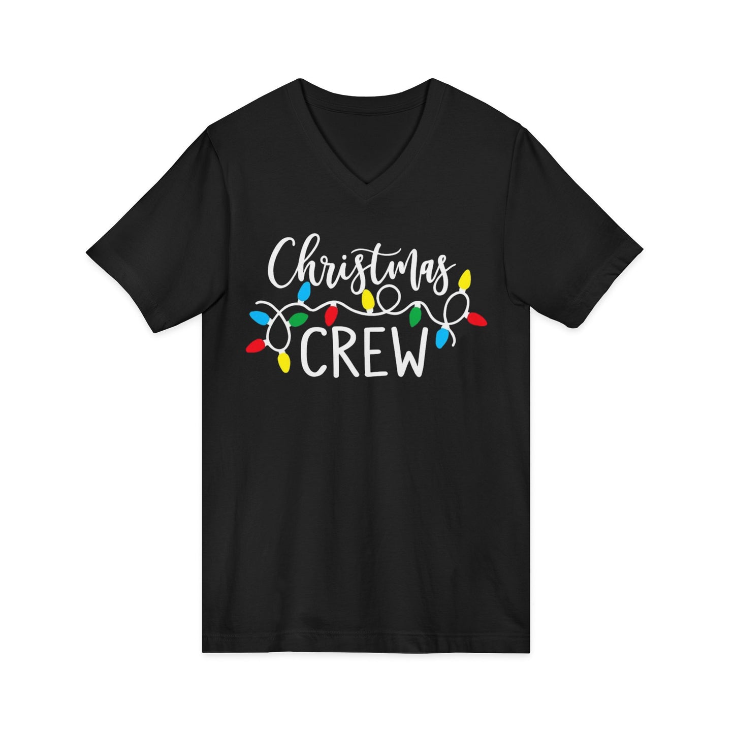 Christmas Crew Shirt  Matching Christmas Family T-Shirts  Holiday Lights Graphic Tee  Cute Xmas Shirt Women  Festive Holiday Party Outfit