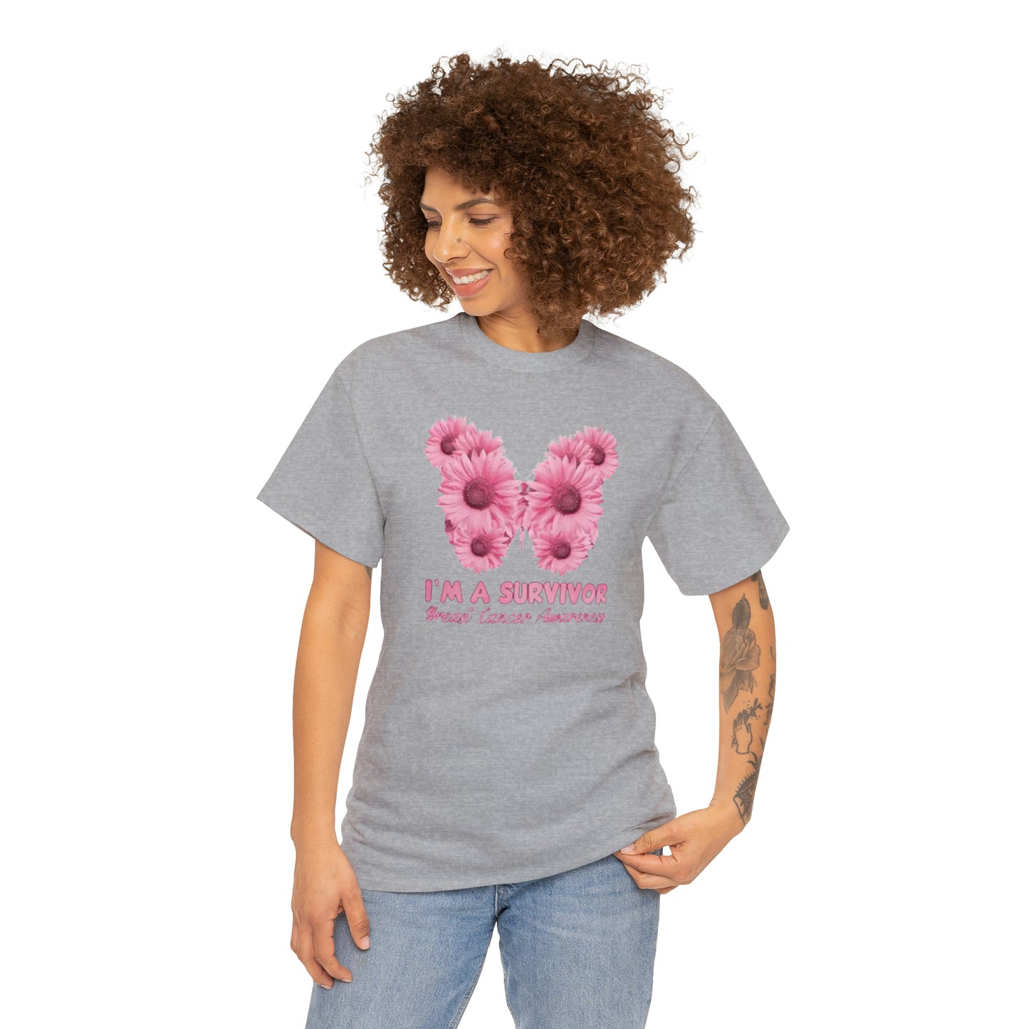 Cancer awareness Unisex Heavy Cotton Tee