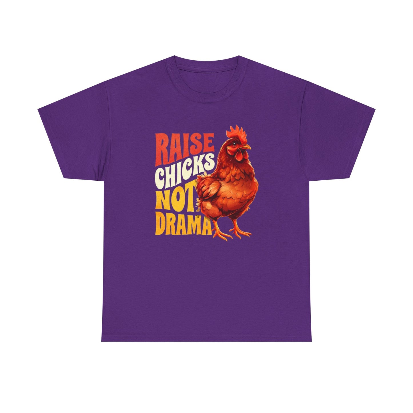 Chicken Lover Unisex Tee, Raise Chickens Not Drama T-Shirt, Farm Animal Graphic Shirt, Funny Hen Rooster Top, Country Life Apparel