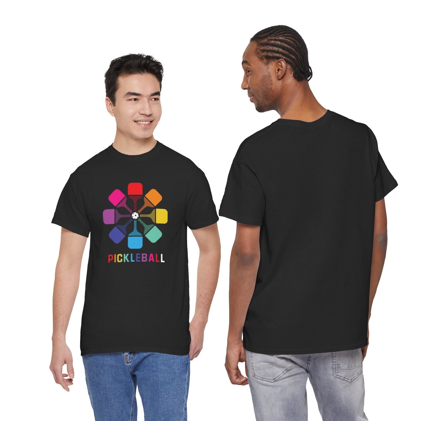 Pickleball paddle T shirt Heavy Cotton Tee
