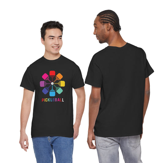 Pickleball paddle T shirt Heavy Cotton Tee