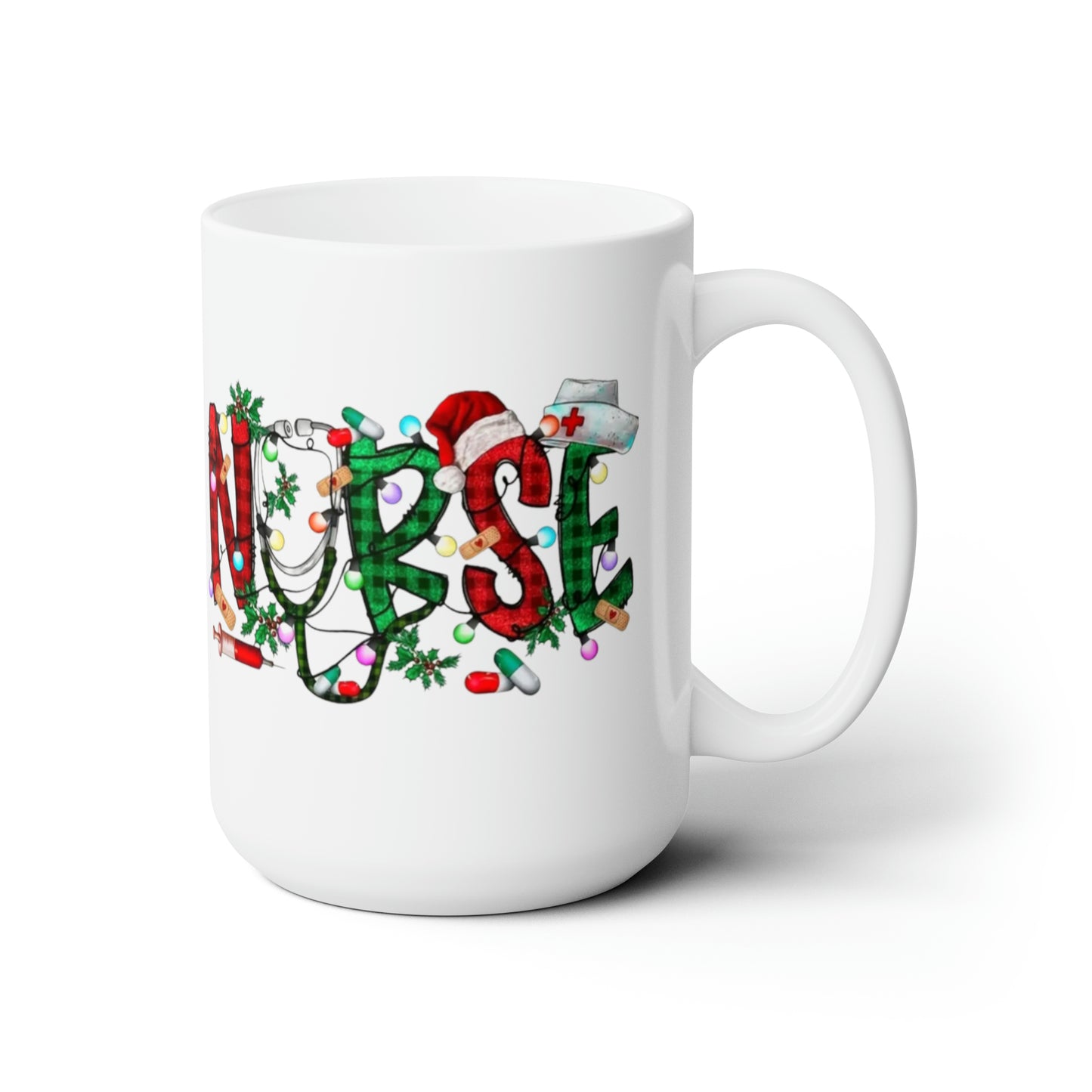 Nurse holiday Ceramic Mug 15oz contact seller for right handed mug