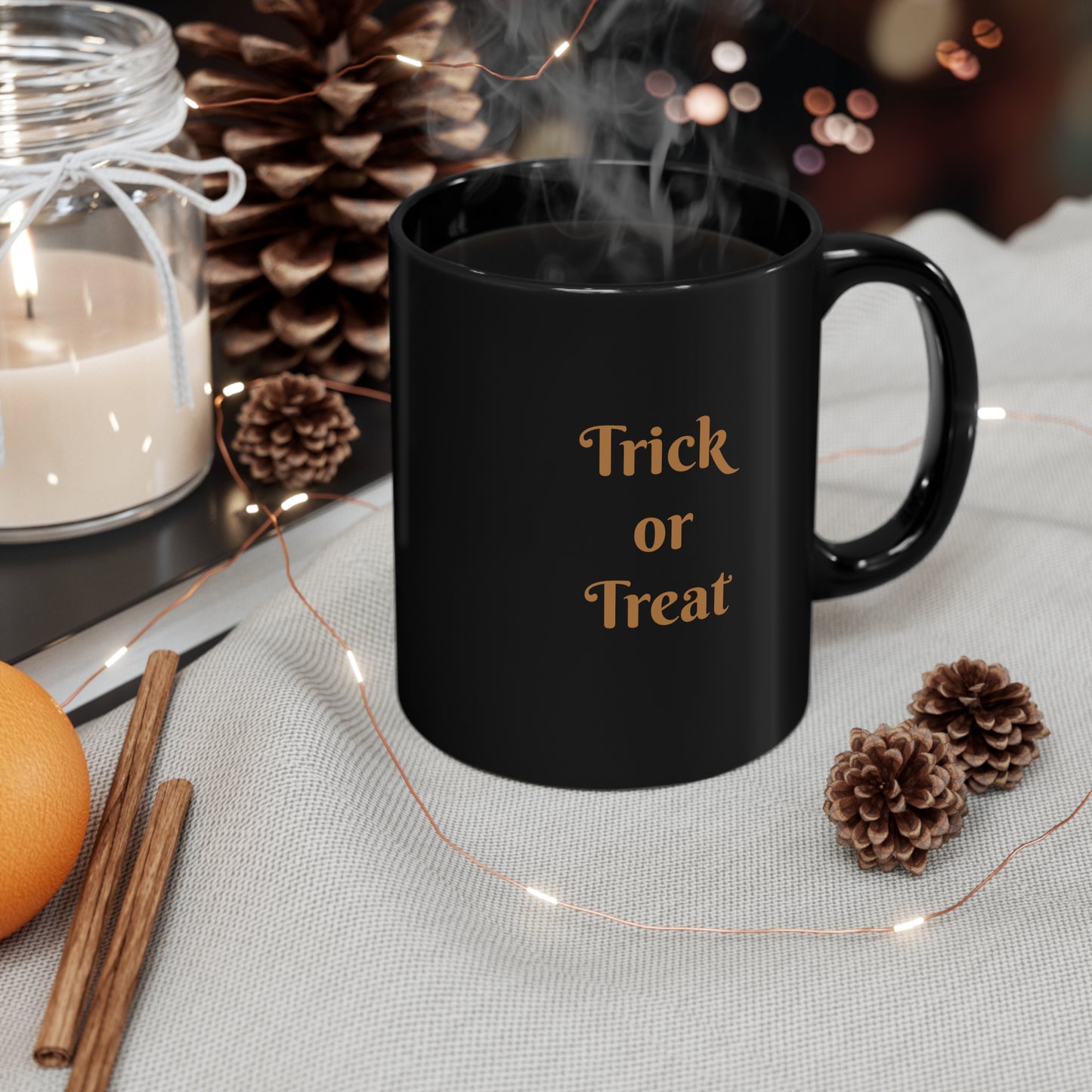 Skeleton trio 11oz Black Mug