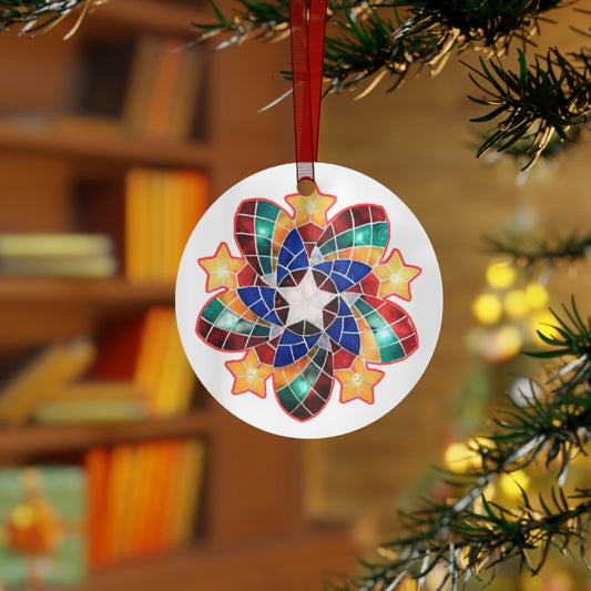 Filipino Parol Christmas Metal Ornaments