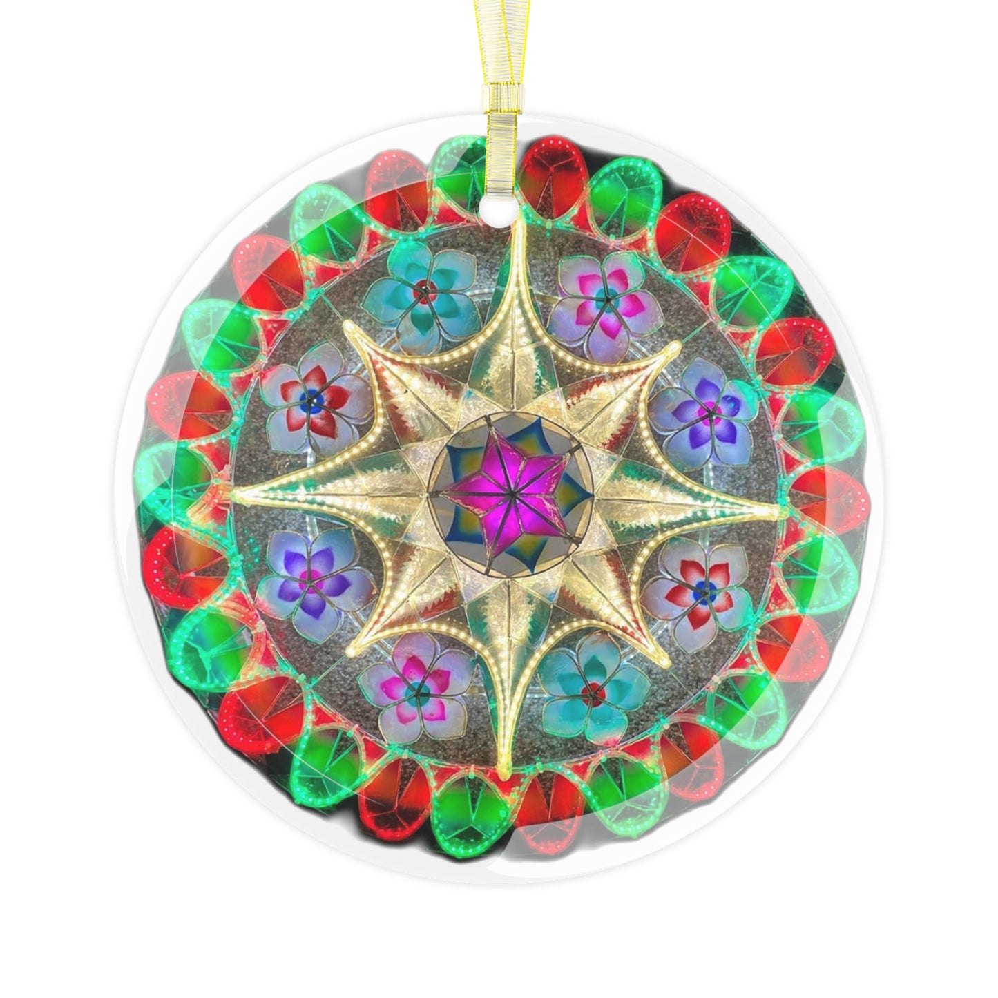 Filipino Parol Glass Ornament