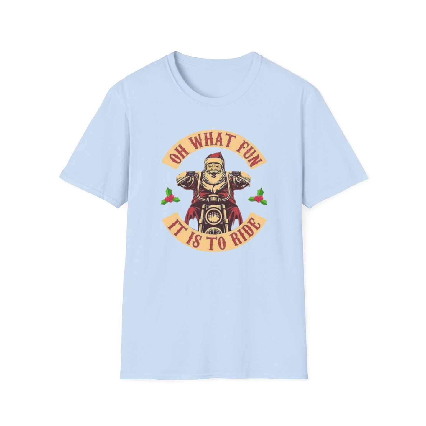 Motorcycle Santa Softstyle T-Shirt