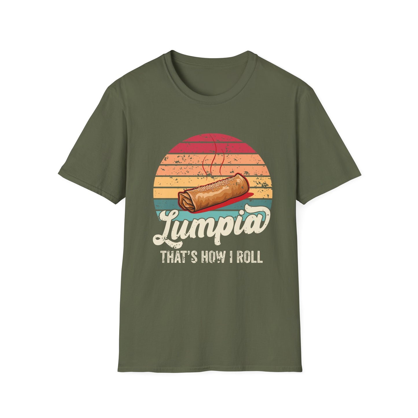 Filipino Lumpia T-Shirt, Pinoy Food Shirt, How I Roll Tee, Gift for Filipino Friend, Kababayan Apparel